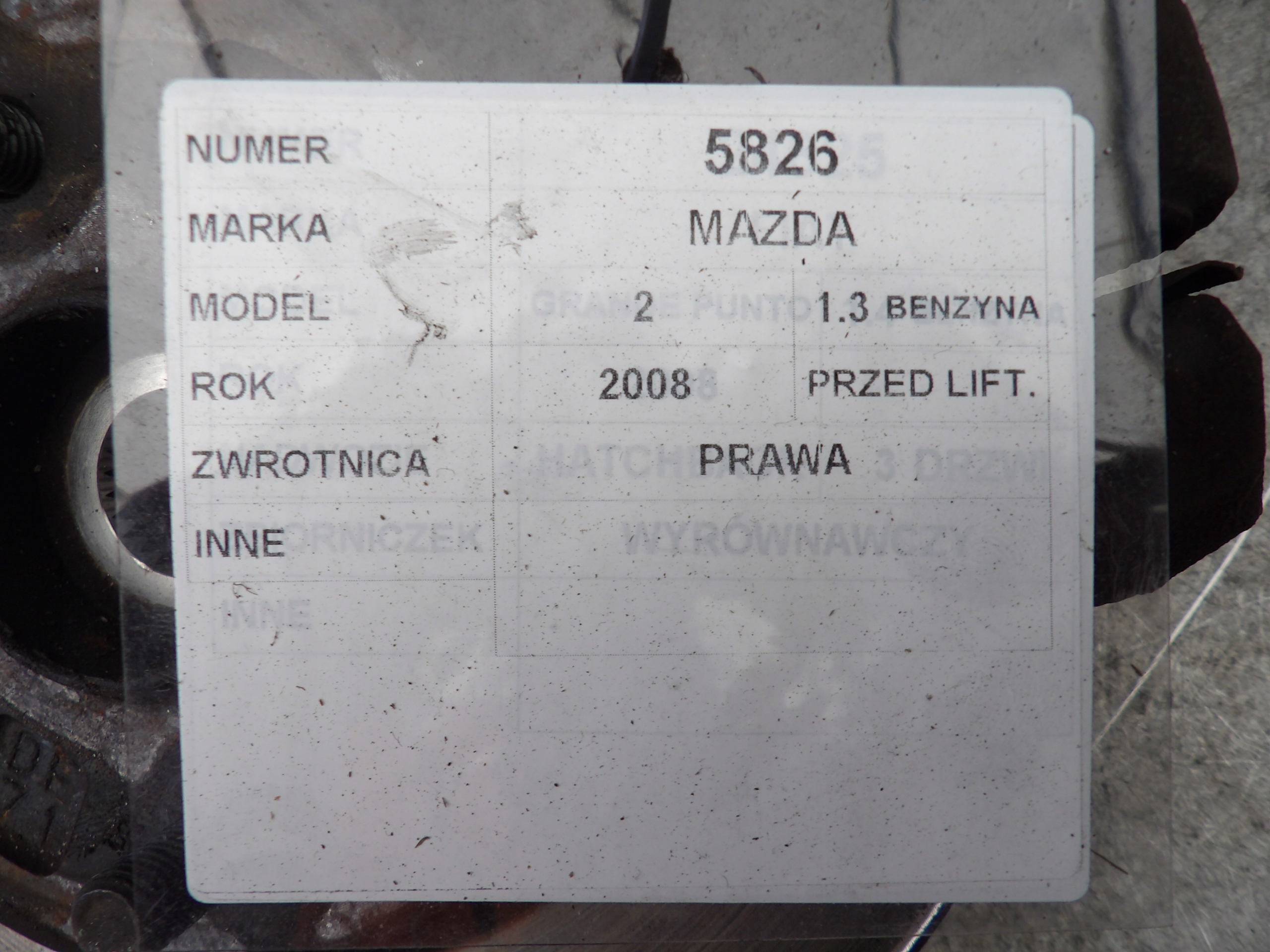 Mazda 2 MK3 1,3 otoč pravá