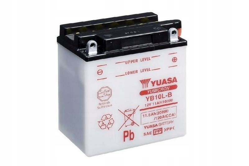 Konvenčné batérie Yuasa bez kyselinovej sady YB10L-B YB10L-B