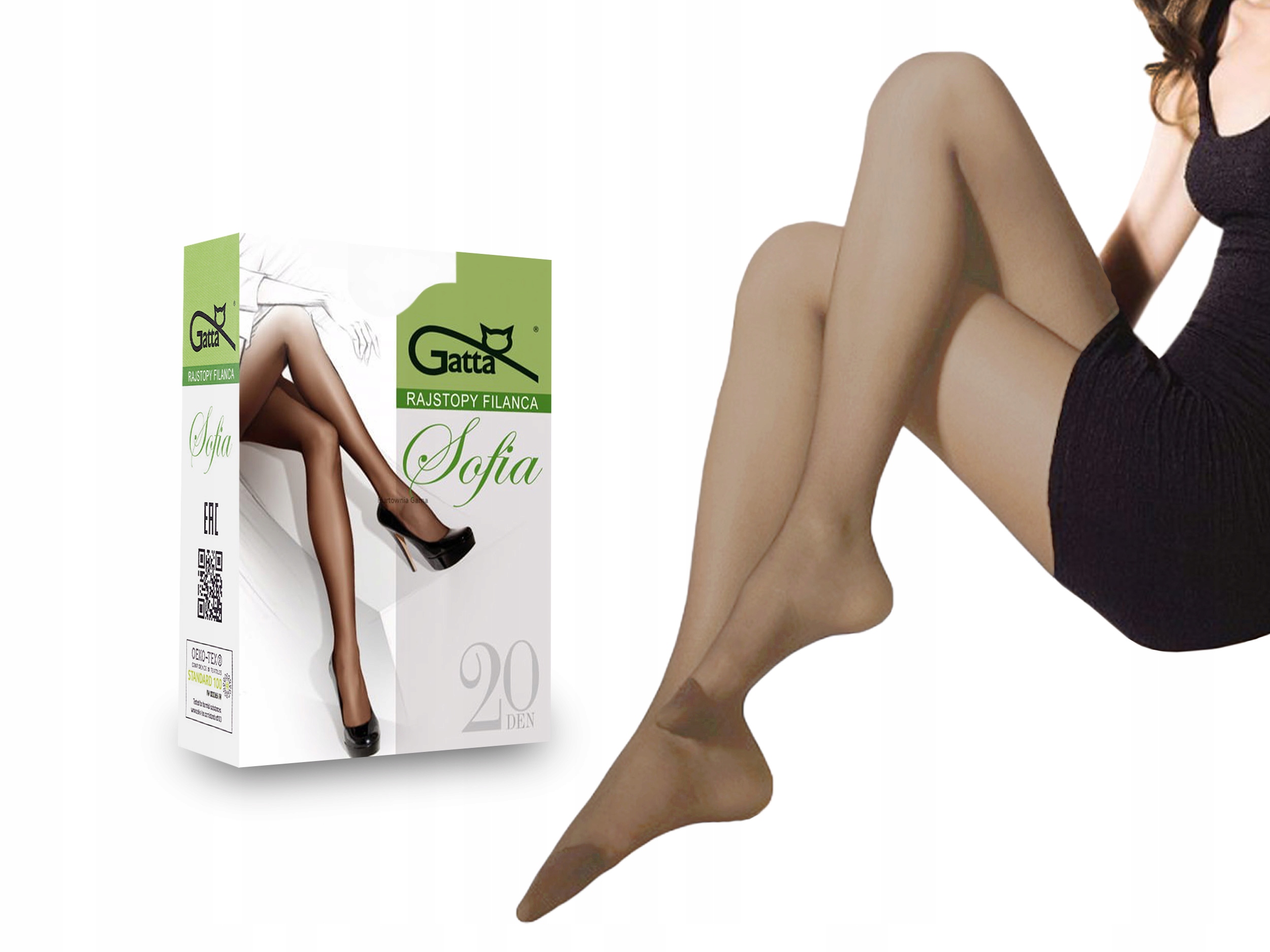 

Rajstopy matowe Gatta Sofia, 20 den, visone, 3-M