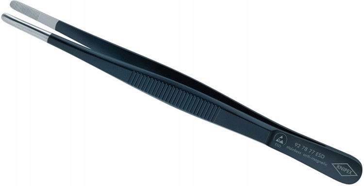 Knipex 92 78 77 Esd přesná pinzeta rovná 145 mm nerezová ocel, pevná