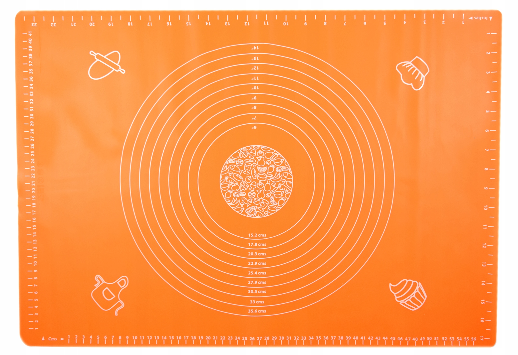 

Stolnica mata silikonowa pomarańczowa 65 x 45 cm