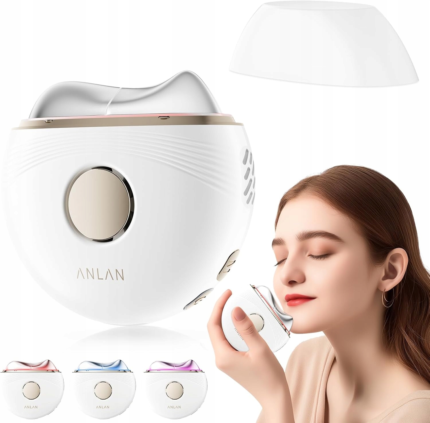 Masážní Přístroj Na Obličej Ems Gua Sha Proti Vráskám Lifting 3 Režimy 45°C