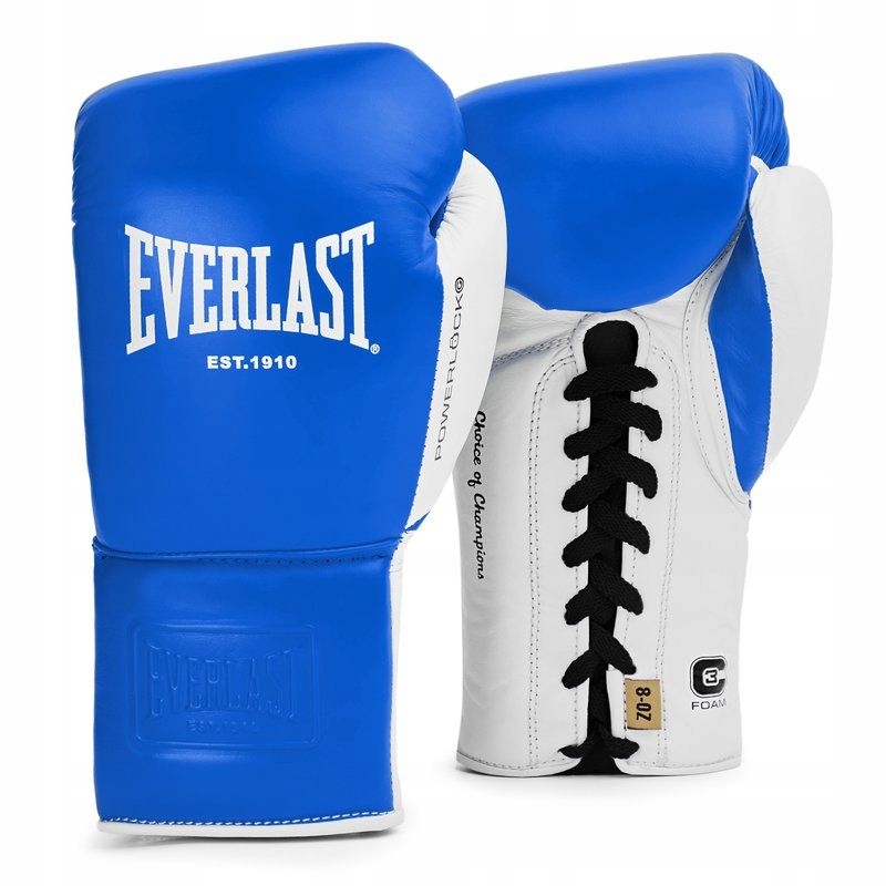 Everlast Boxerské Rukavice S Vázáním Powerlock Přírodní Kůže 8oz.