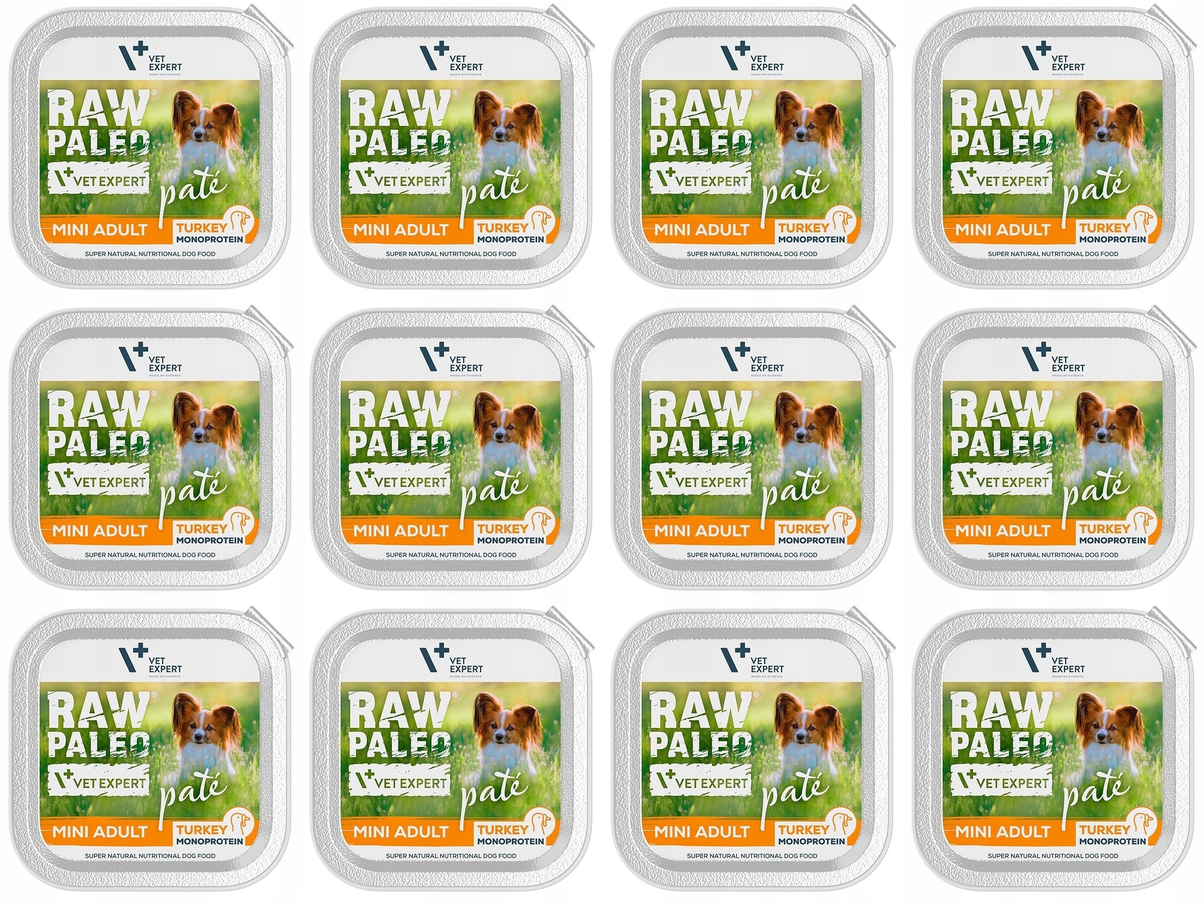VetExpert Raw Paleo Paštika Mini Adult Krůta 12x150g