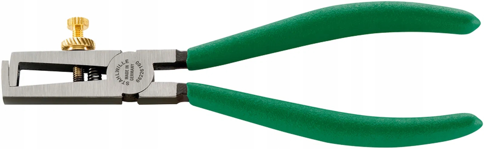 Szczypce do ściągania izolacji (do 5mm) L=160mm; ze śrubą regul.; polerowan