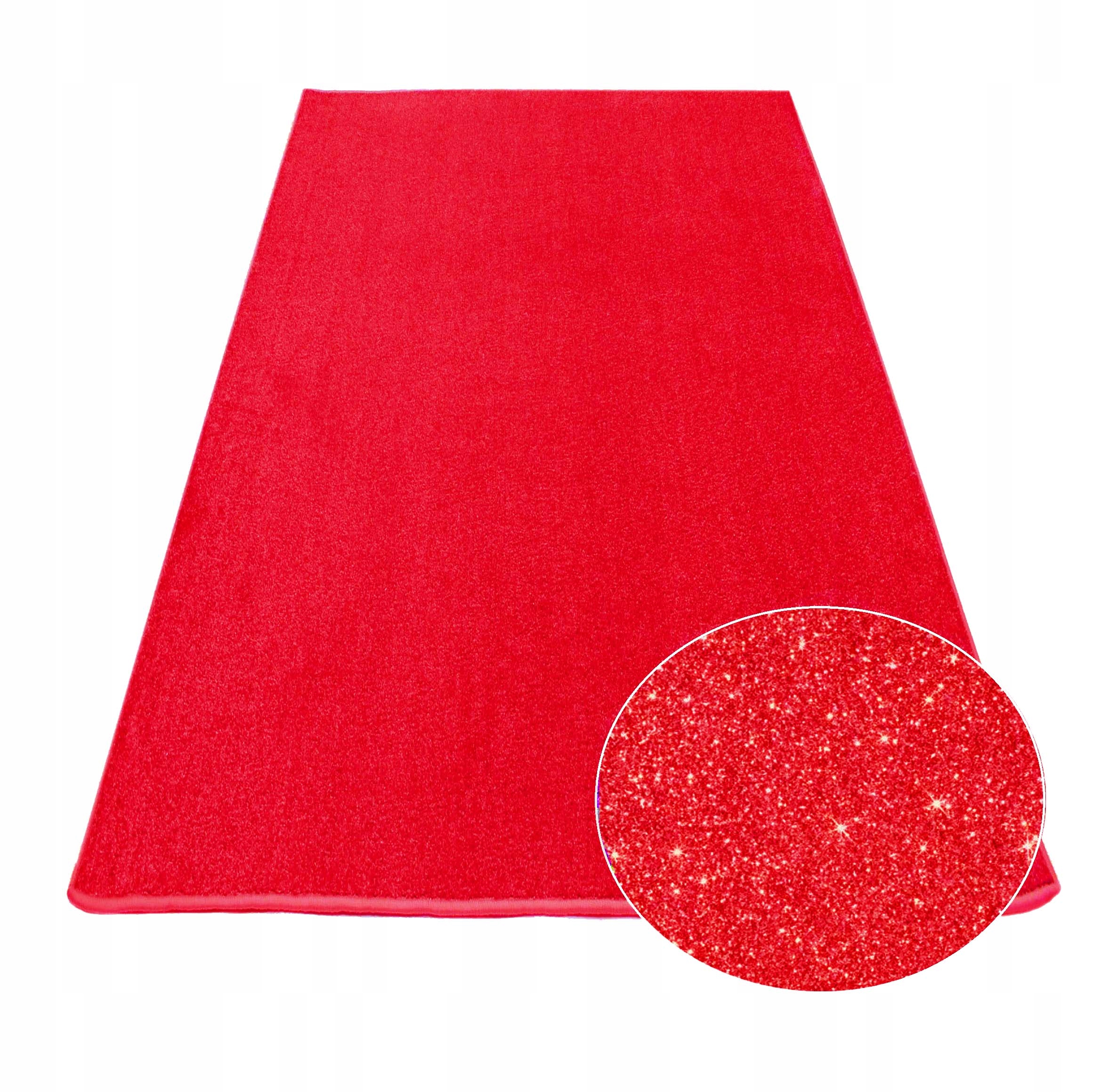 

Dywan Glamour Gloss Czerwony+srebrna Nitka 200x250