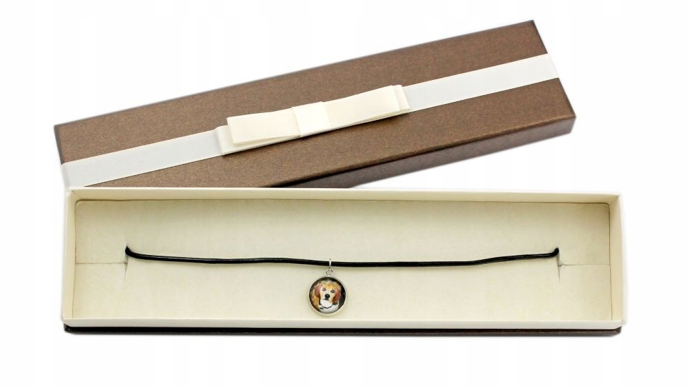 

Beagle Naszyjnik z Twoim zdjęciem w pudełku, foto