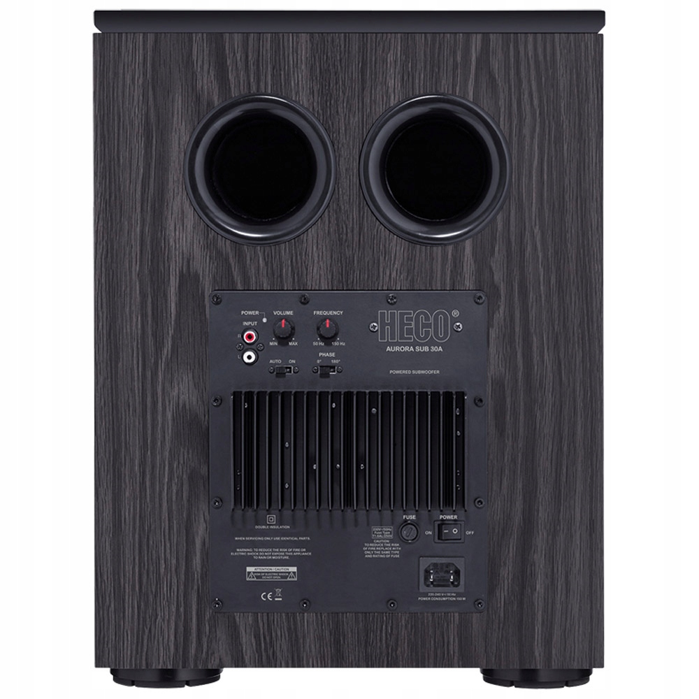 HECO AURORA SUB 30A SUBWOOFER AKTYWNY EBONY BLACK Model Aurora Sub 30A