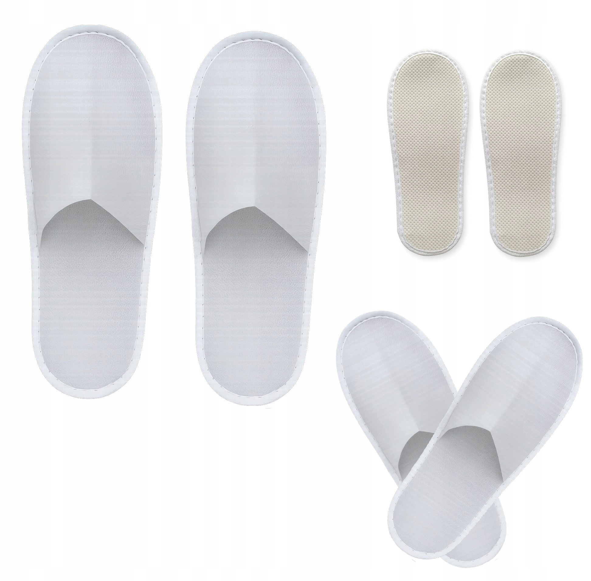 Papuče pantofle na jedno použití fizelinové pro hosty 200ks 4mm (P001)