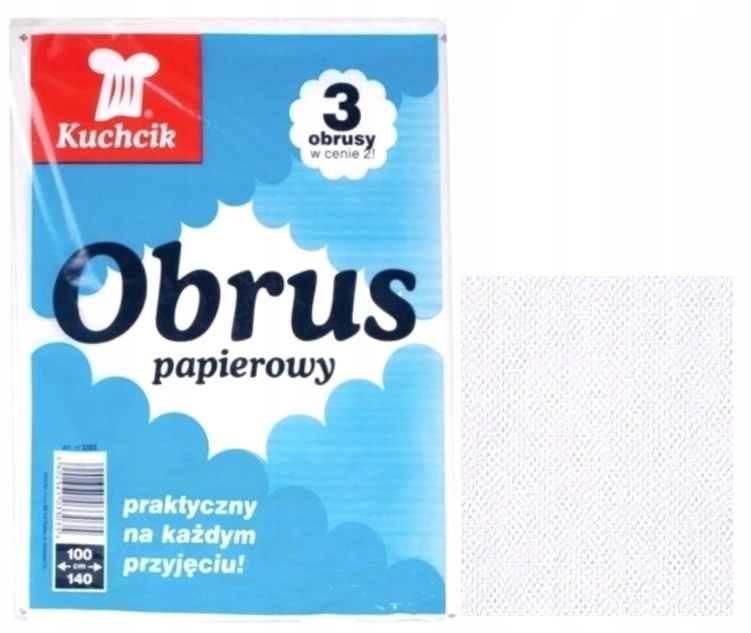 

Obrus papierowy Kuchcik grill party 100x140cm 3szt