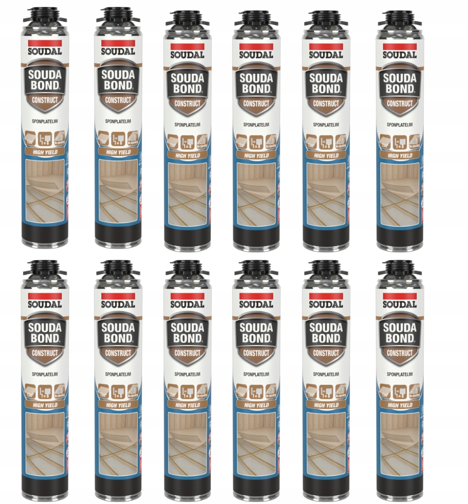 Soudal Lepiaca polyuretánová pena Soudabond Construct 750 ml kartón 12ks