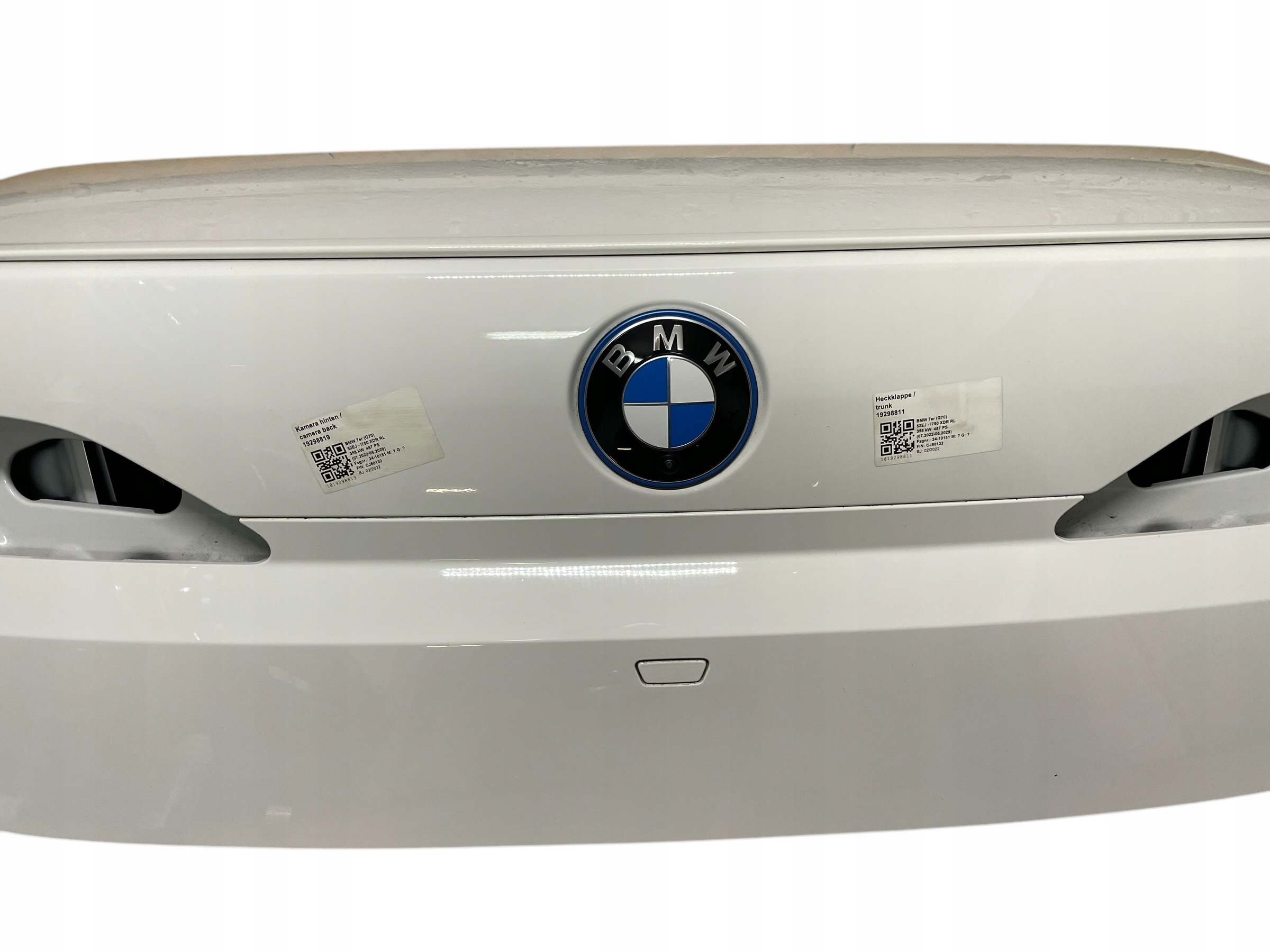 trunk door boot + KAMERA + upholstery BMW i7 7 G70 A300