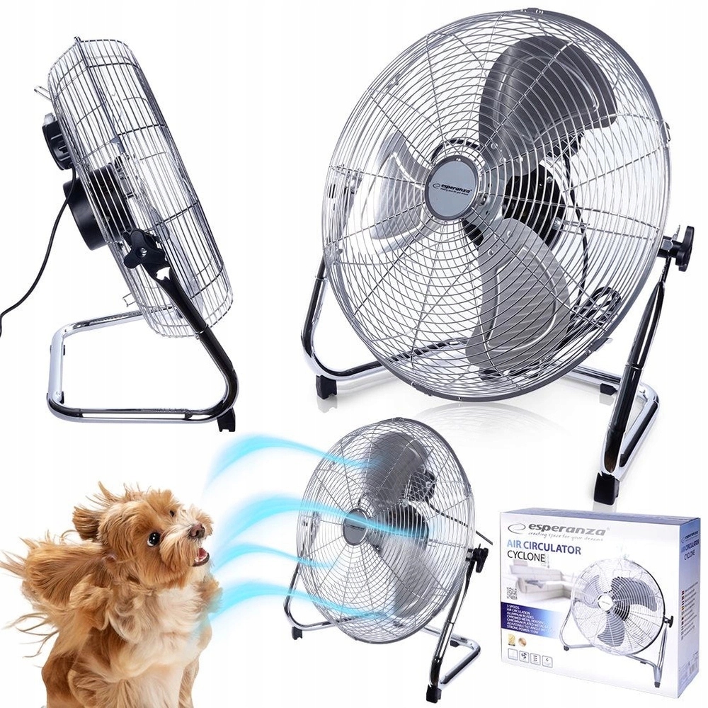 MOCNY WENTYLATOR STOJĄCY WIATRAK PODŁOGOWY CYRKULATOR POWIETRZA PRZEMYSŁOWY Kod producenta S.C.irooko