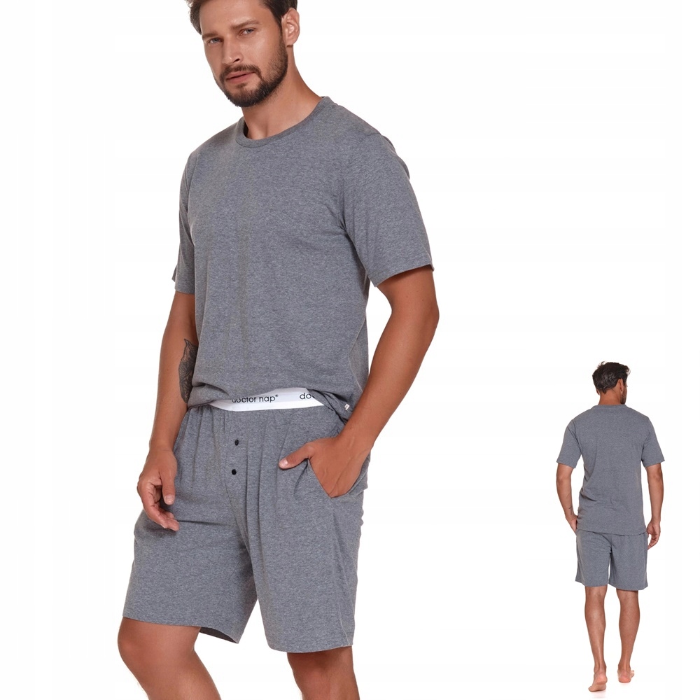 Pánské pyžamo Doctor Nap 4332 XL 50 Šedé