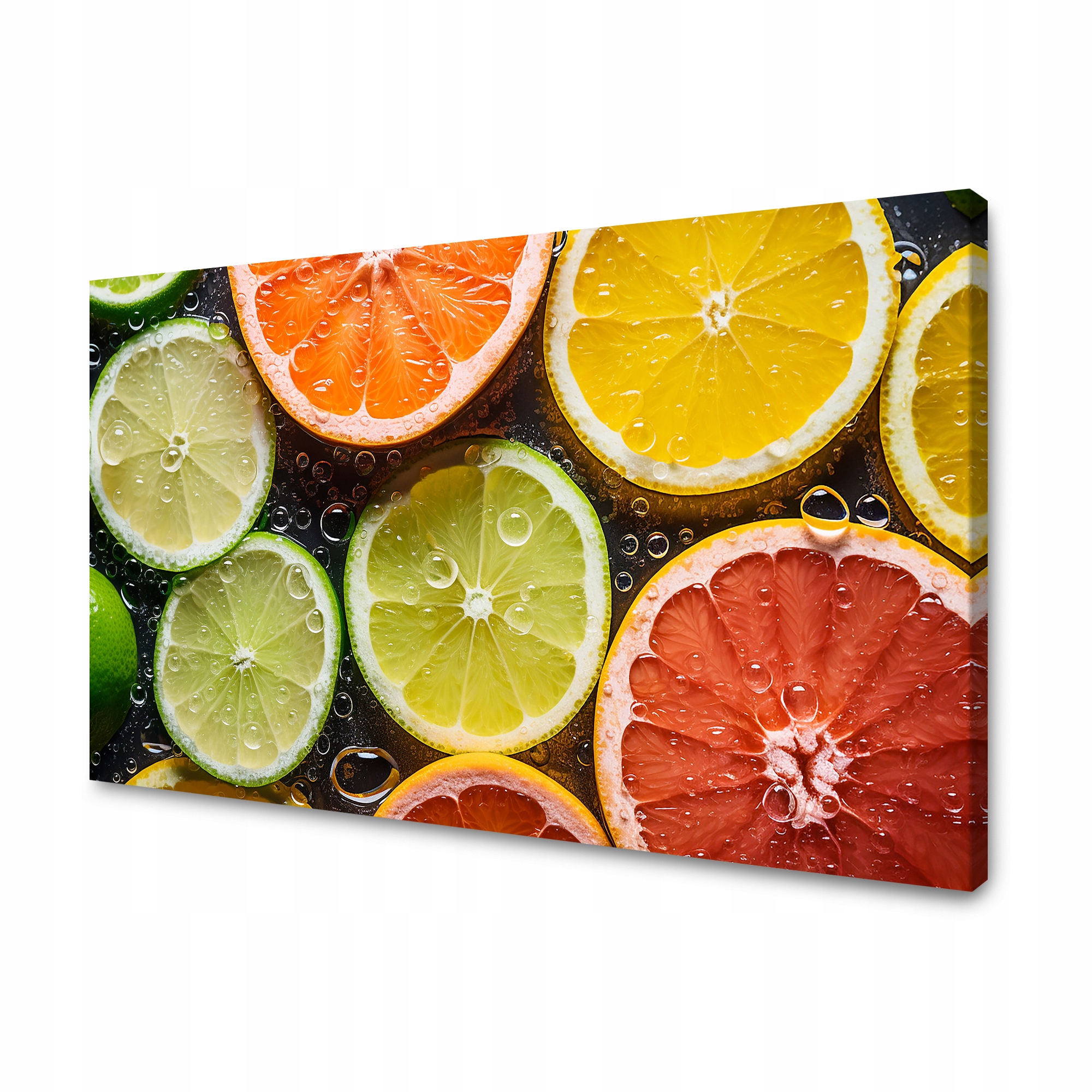 Obraz na plátně Citrusy Svěžest Limetka Grapefruit Citron 100x80