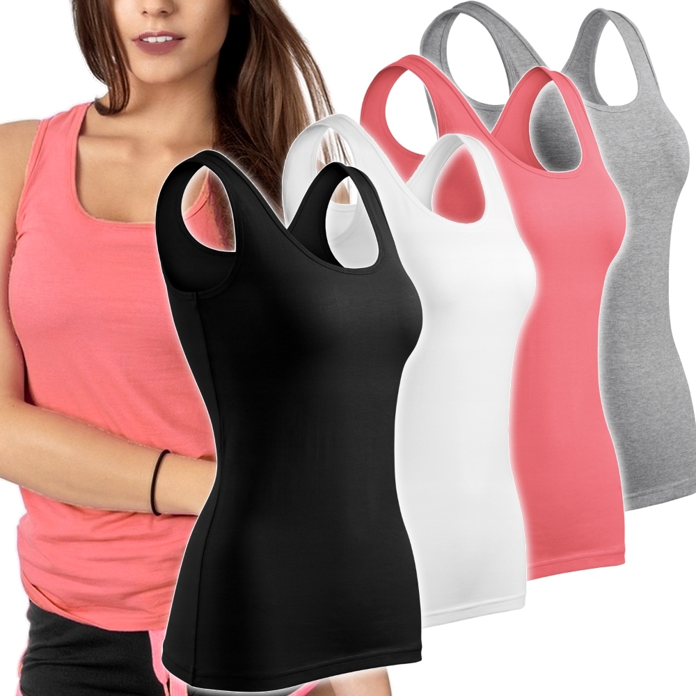 

4x Bluzka Bawełniana Top Koszulka Bokserka, L/XL