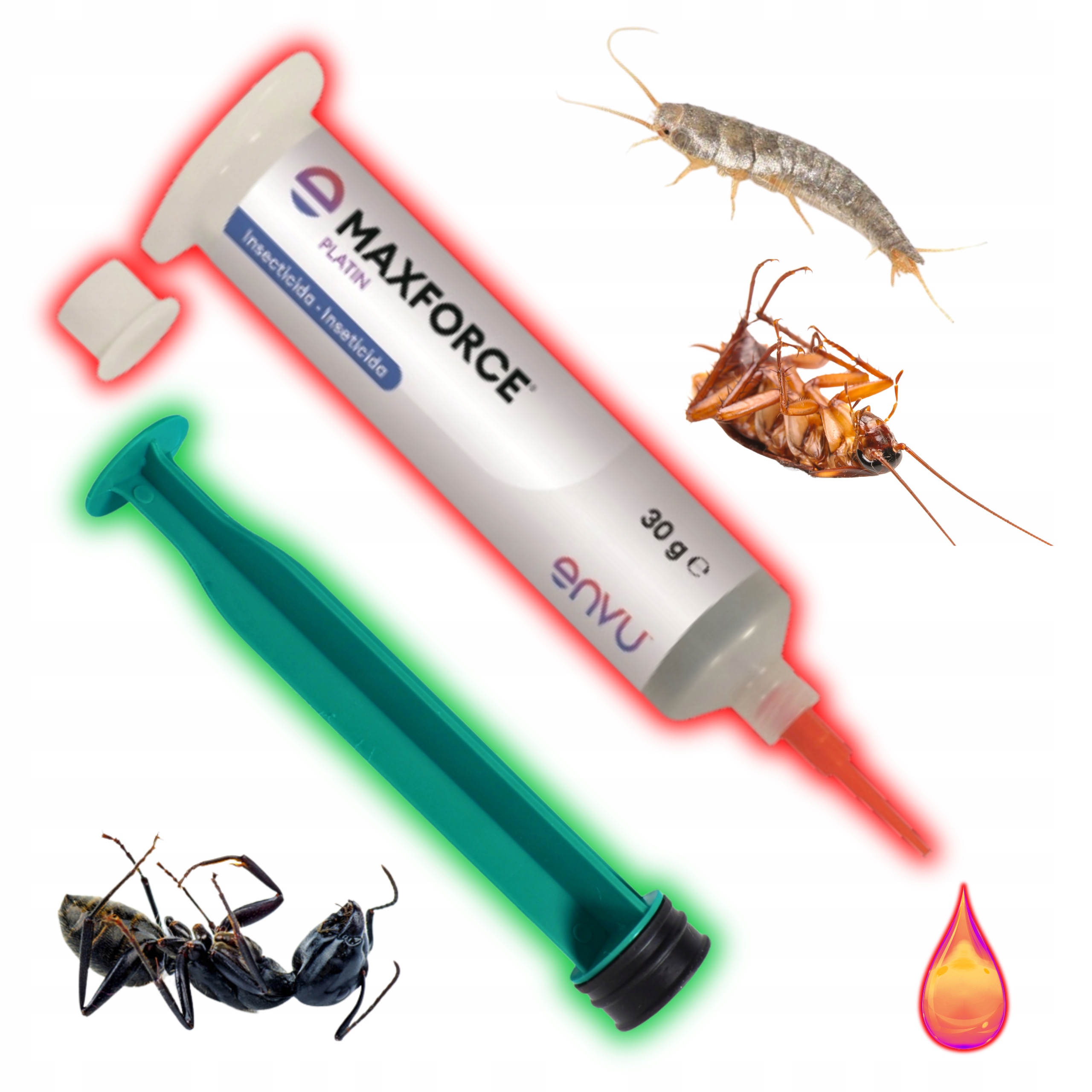 Silný Přípravek Na Šváby Rybičky Prusaki Stříbrné Gel Maxforce