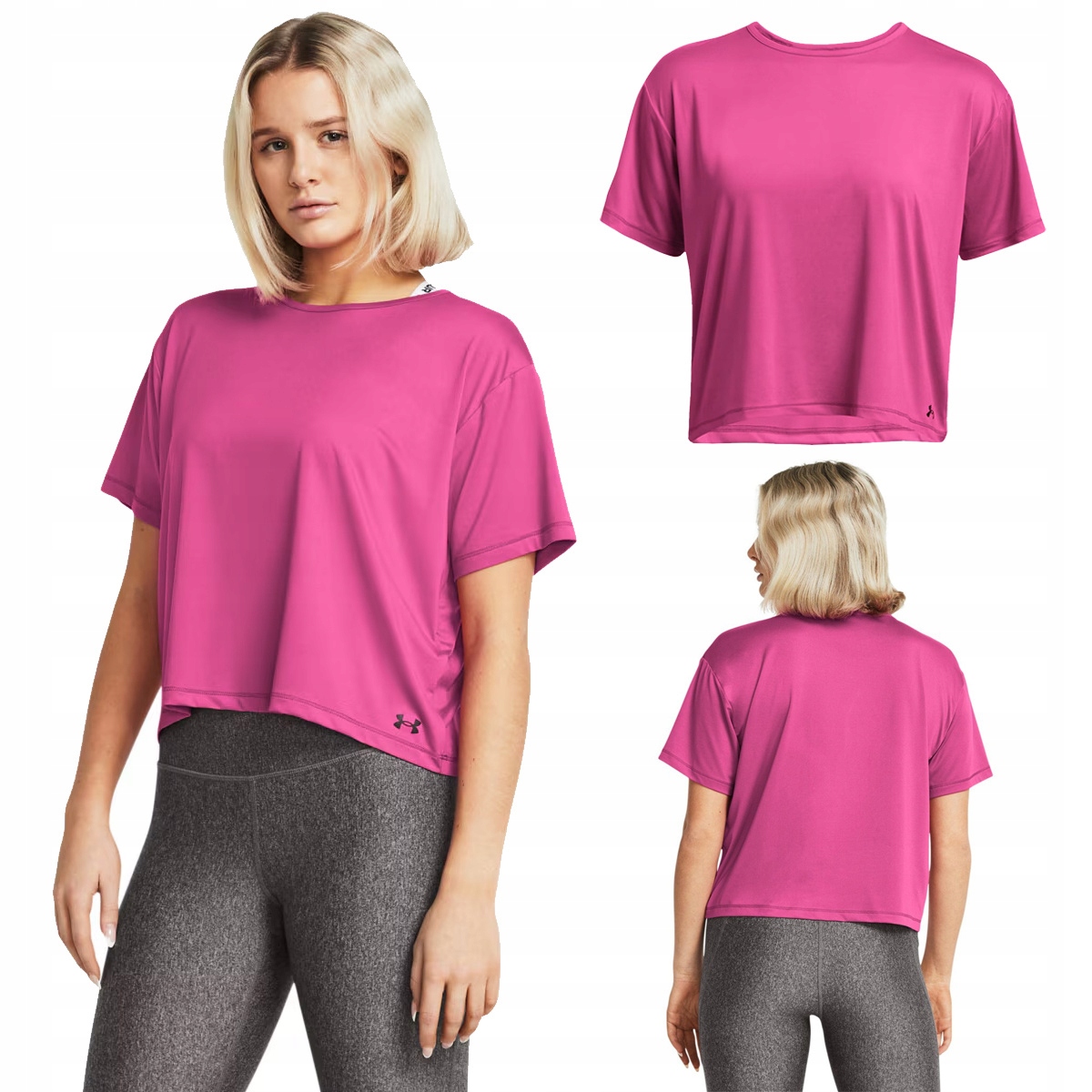 Koszulka T-Shirt damski Under Armour Motion 1379178 Różowa r. S