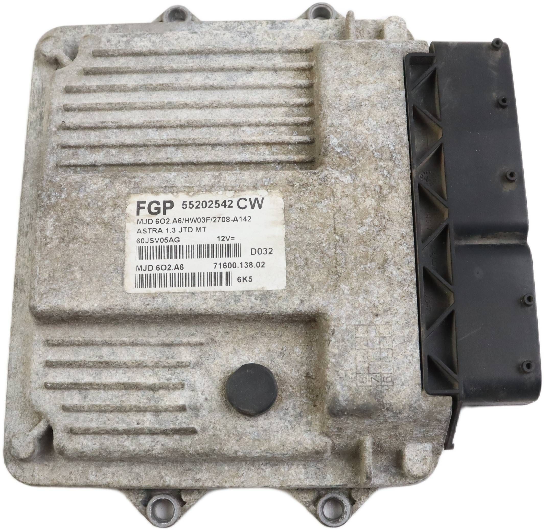 OPEL ASTRA H III computer control unit of the engine 1.3 CDTI 55202542