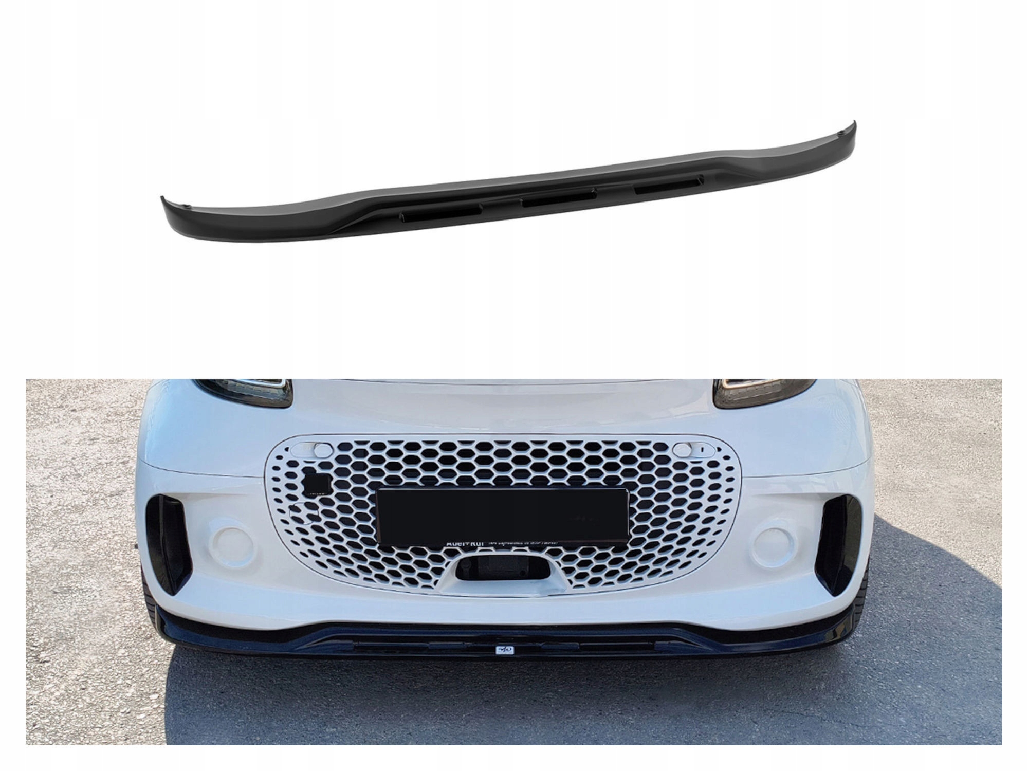 Nástavec předního nárazníku hokejového difuzér pro Smart Fortwo 2020-2023 Coupe