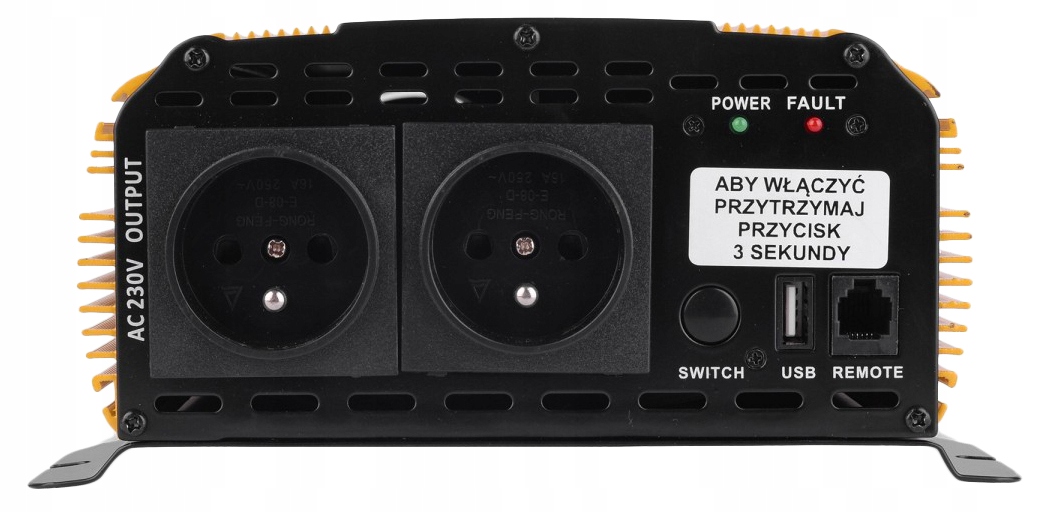 PRZETWORNICA 24V 230V 1500 3000W VOLT SINUS PLUS Input voltage 24 V