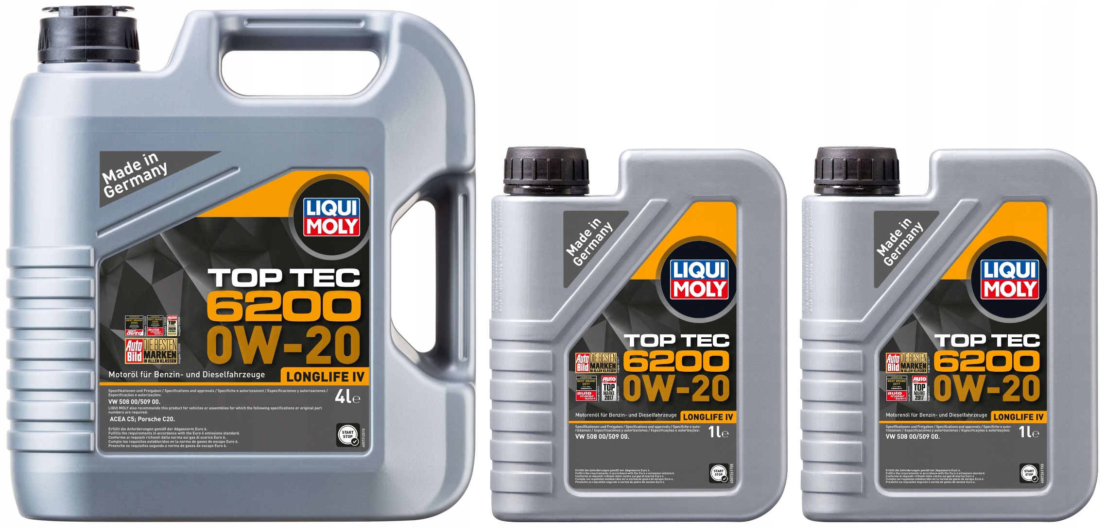 Olej Liqui Moly Top Tec 6200 0W20 Longlife IV 6L