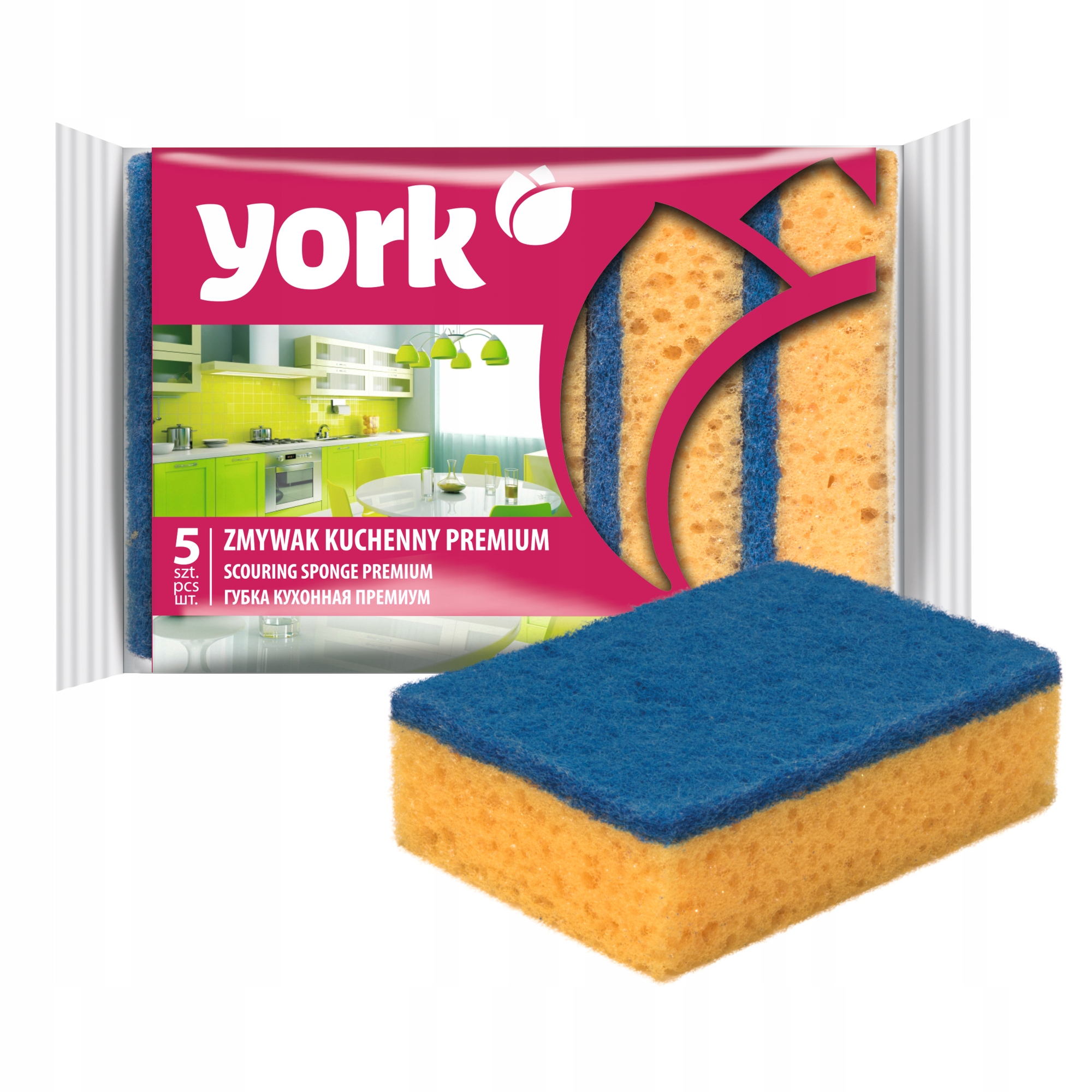 

Zmywak kuchenny gąbka do naczyń komplet 5 szt