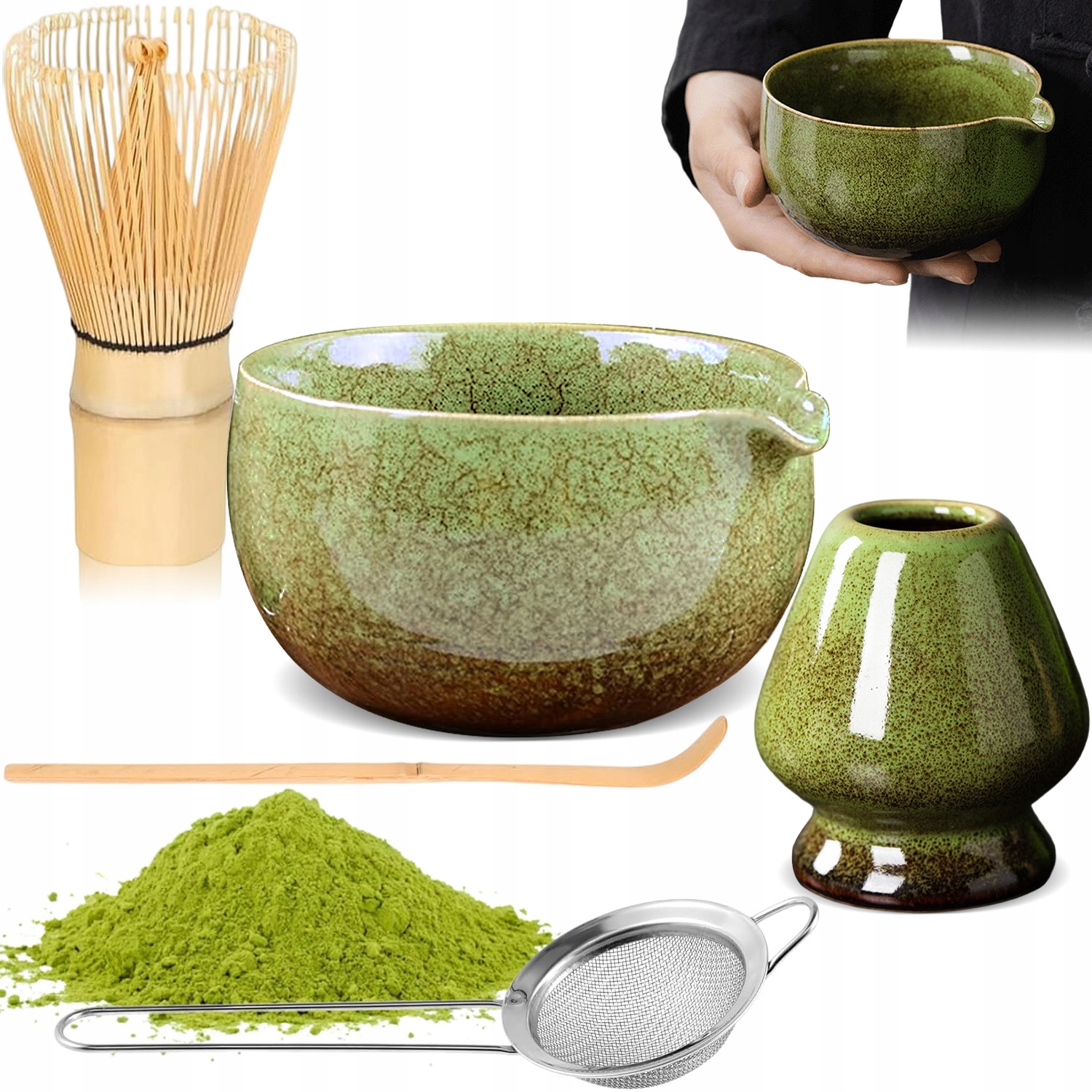 Levně Dárková Sada Šálek , Stojan, Lžička 5 V 1