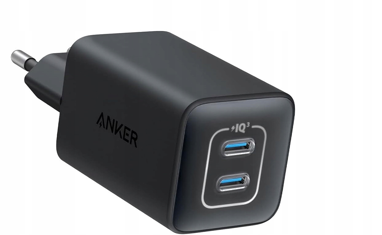 Univerzální nabíječka Anker 523 Nano 3 GaN 47W 2 x Usb-c Pd Piq 3.0 Černá