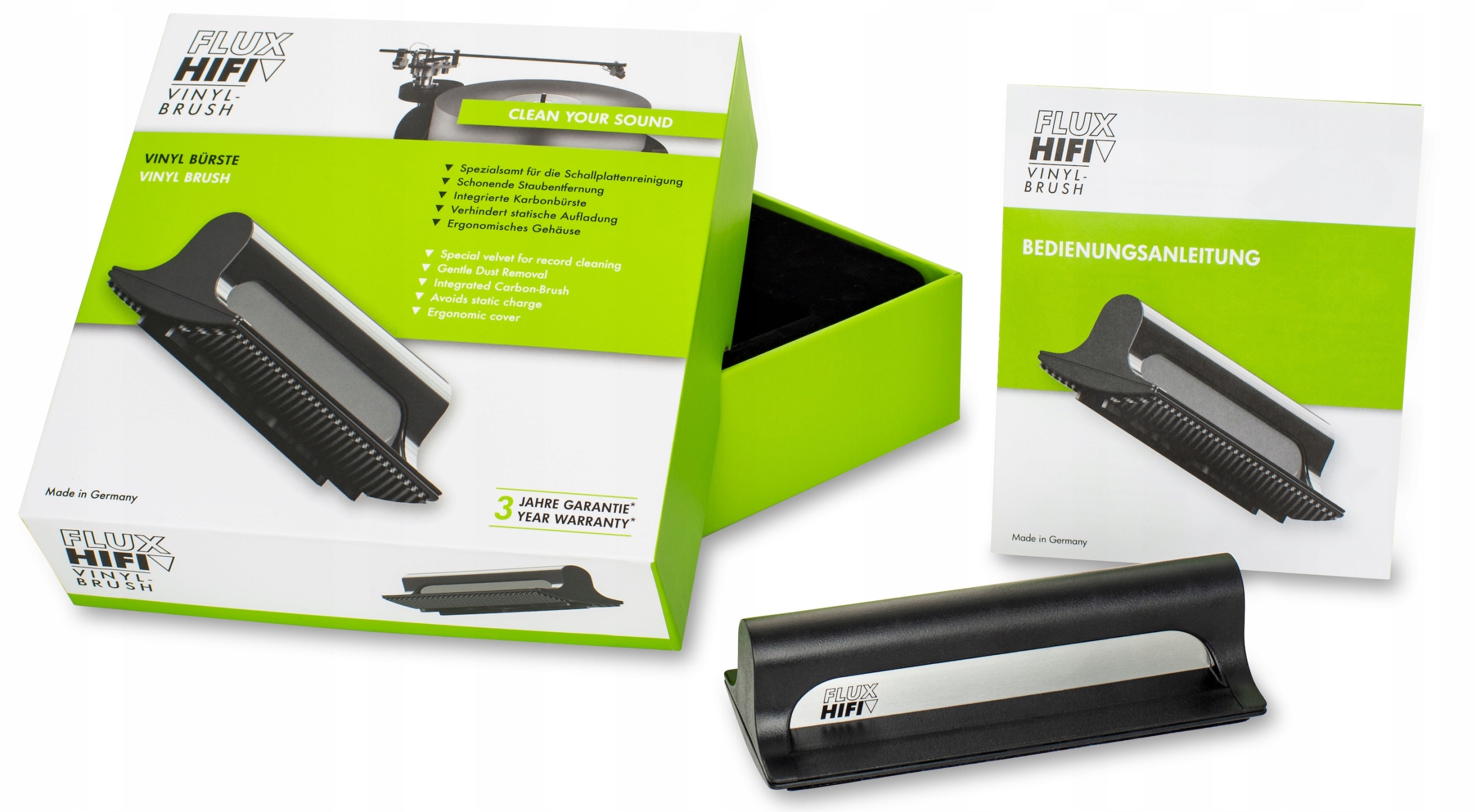 SZCZOTECZKA DO PŁYT WINYLOWYCH FLUX HI-FI BRUSH