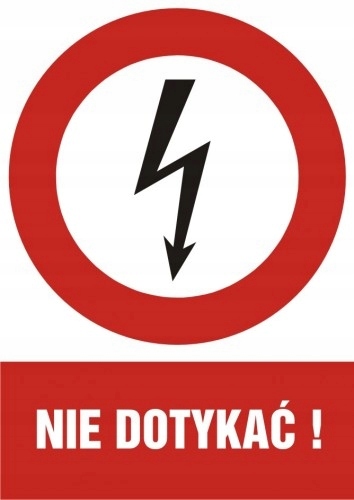 

Nie dotykać! tabliczka znak Pcv 10,5x14,8