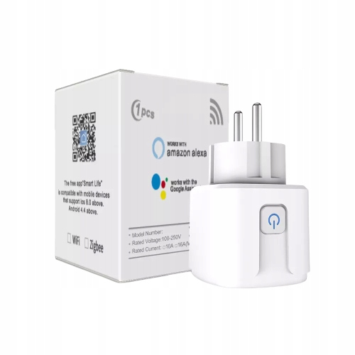 INTELIGENTNE GNIAZDKO WIFI STEROWANE ZDALNIE WATOMIERZ SMART TUYA SMARTHOME Kod producenta GNIAZDKO
