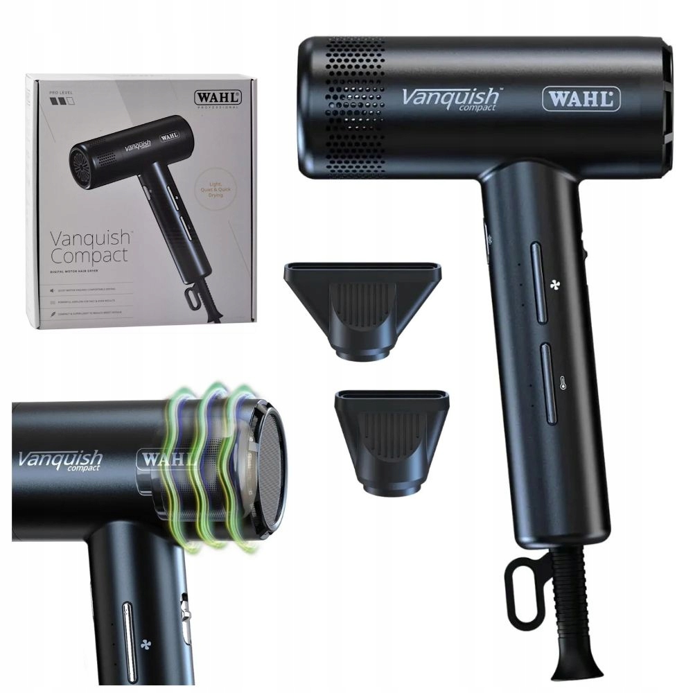 Suszarka Do Włosów Wahl Vanquish Compact 1600W Jonizacja Zimny Nawiew