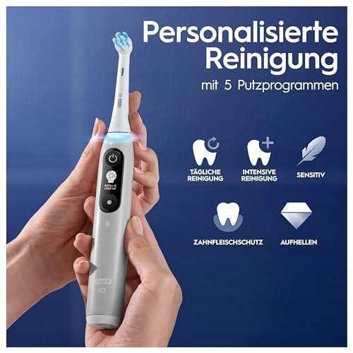 ORAL-B IO Series 6 Plus Szczoteczka Elektryczna 3 Końcówki Etui Szare — miniatura 4