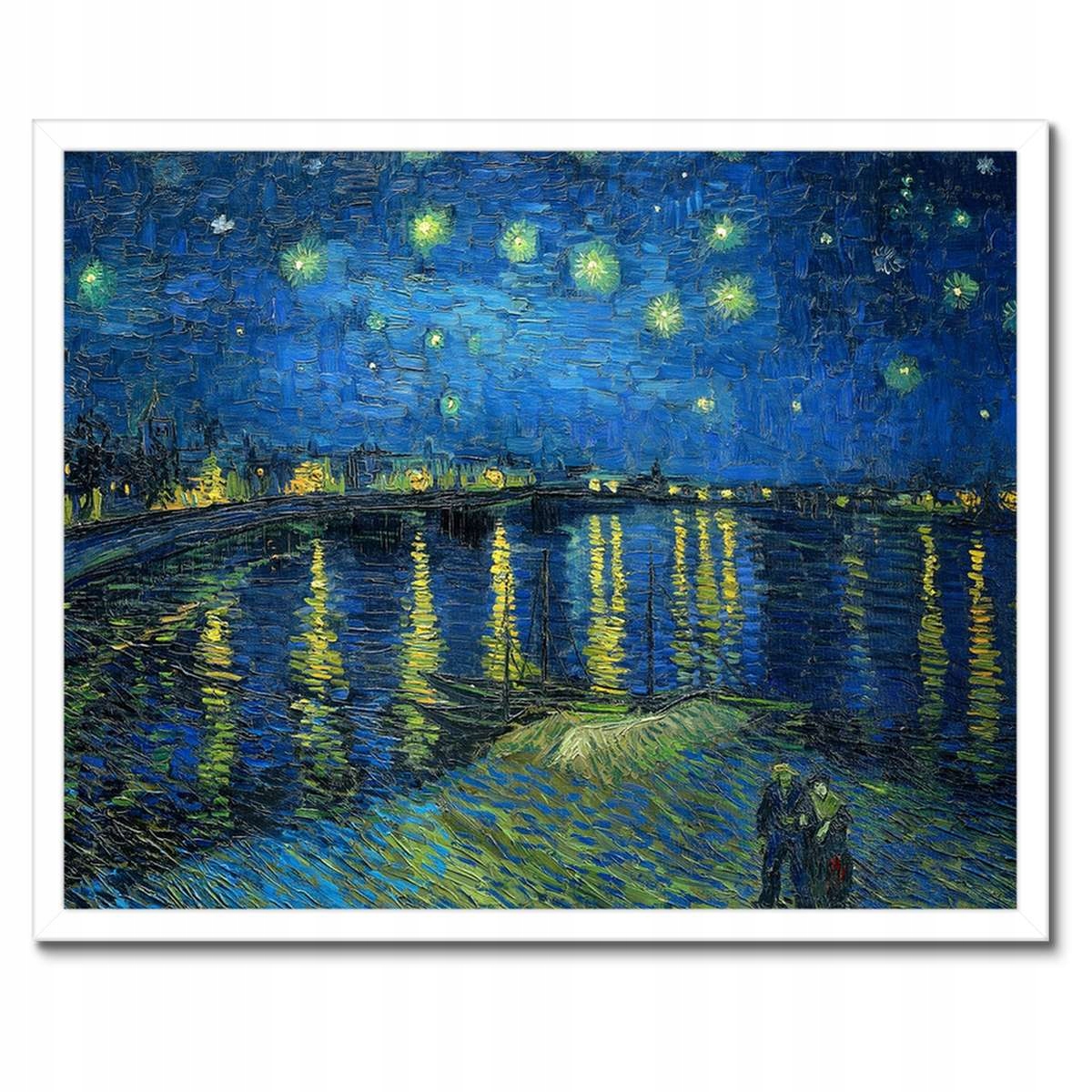 Plakáty v rámu 50x40 Hvězdná noc nad Rodanem