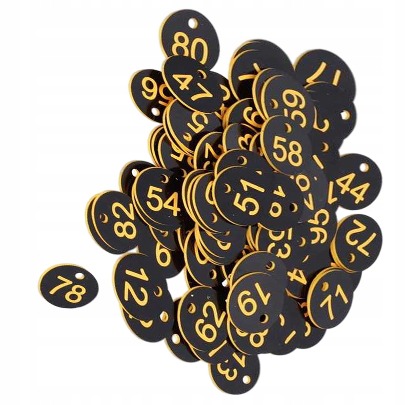 100x Protable numer tagu numer 1-100 dla kluczy Tematyka, motyw inna