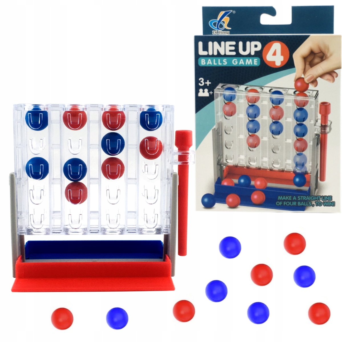 GRA LOGICZNA 4 W LINII W RZĘDZIE KULKI LINE UP 4