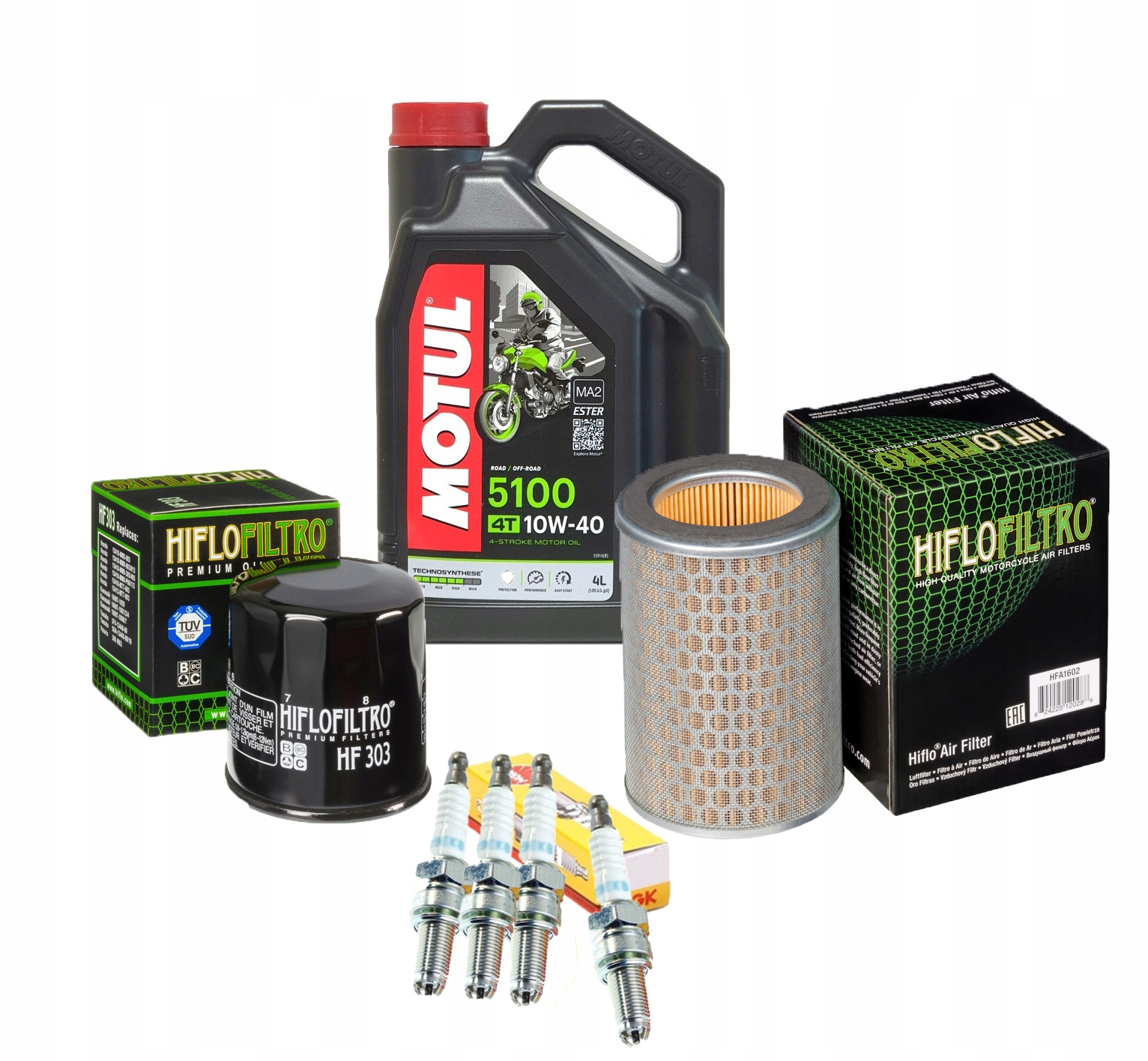 Olej Motul do HONDA CB600 PC34 HORNET 98-04r Filtry Świece NGK