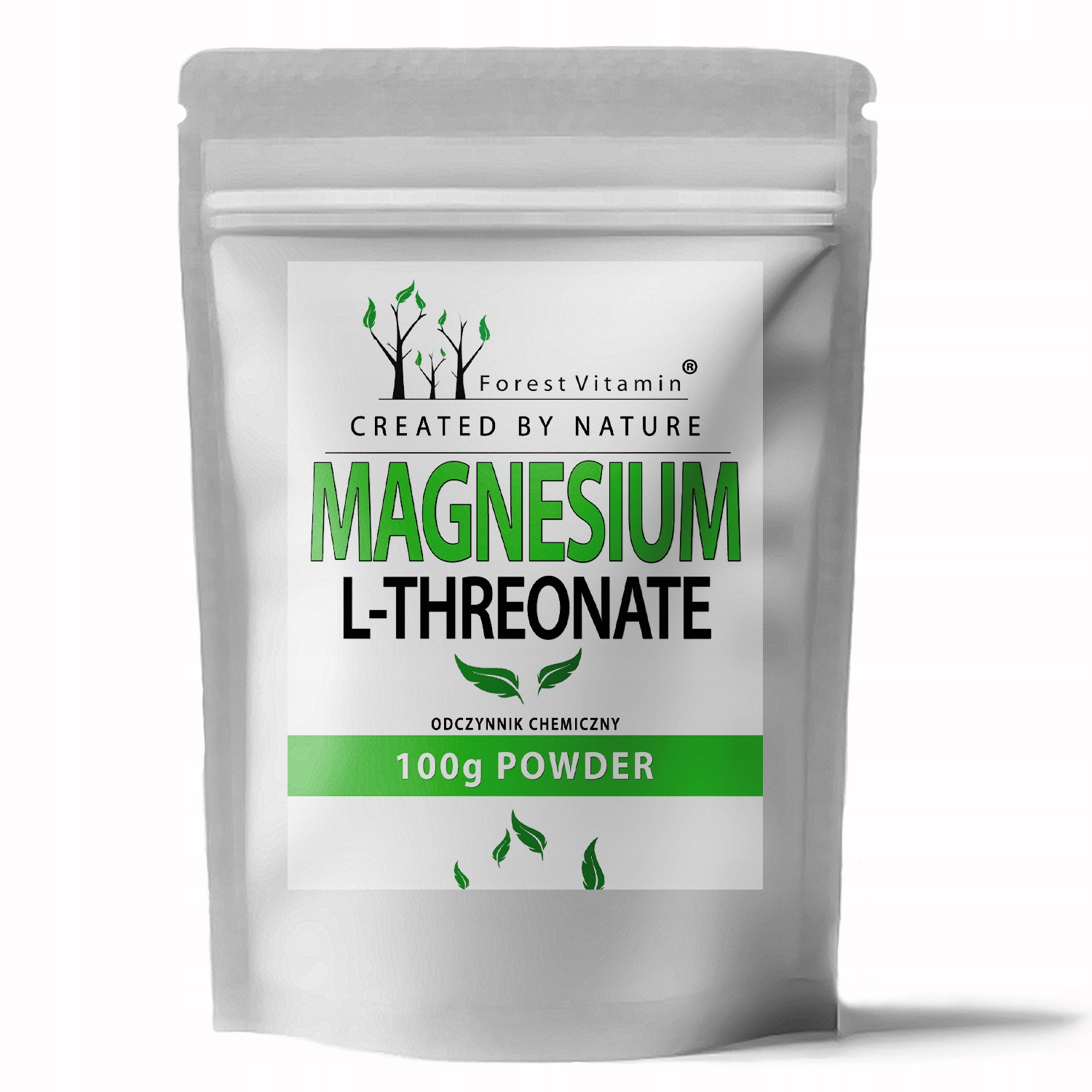 Forest Vitamin L-treonian Magnezu 100g Czysty Proszek L-threonate Magnez