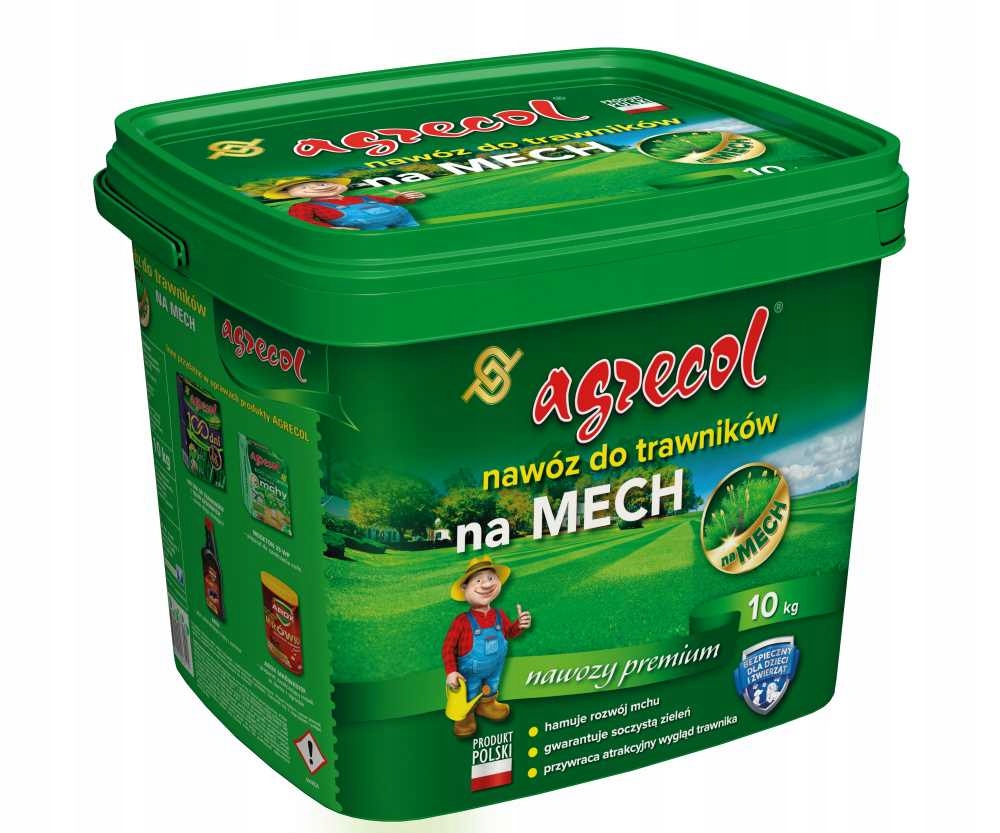 Agrecol Nawóz na mech do trawników 10kg