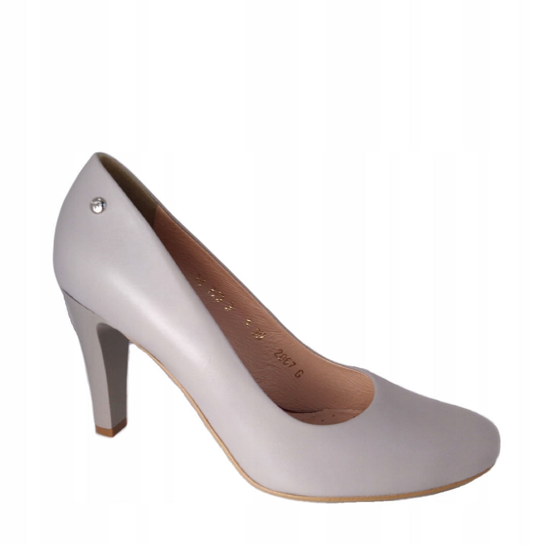 Dámské lodičky Arka kožené 2067/830/433 Popiel 36, Popiel