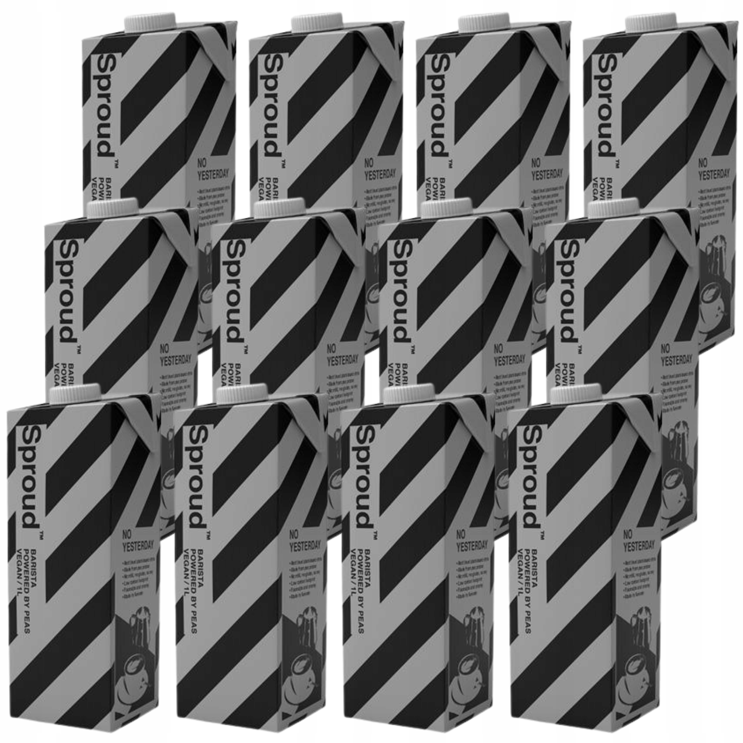 Sproud Barista Napój Z Żółtego Grochu Mleko Roslinne Bez Laktozy 12x 1l