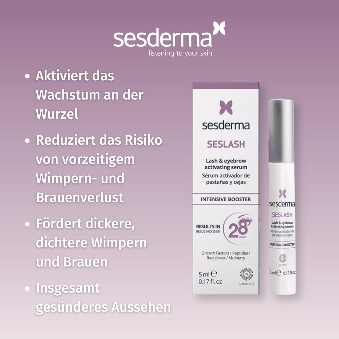 SESDERMA Seslash Serum Aktywujące Rzęsy i Brwi 5ml Gęstsze Dłuższe Rzęsy — miniatura 5