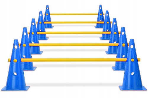 Levně Překážková Dráha pro výcvik Psa 10 sloupků 5 nosníků Trenongový Set