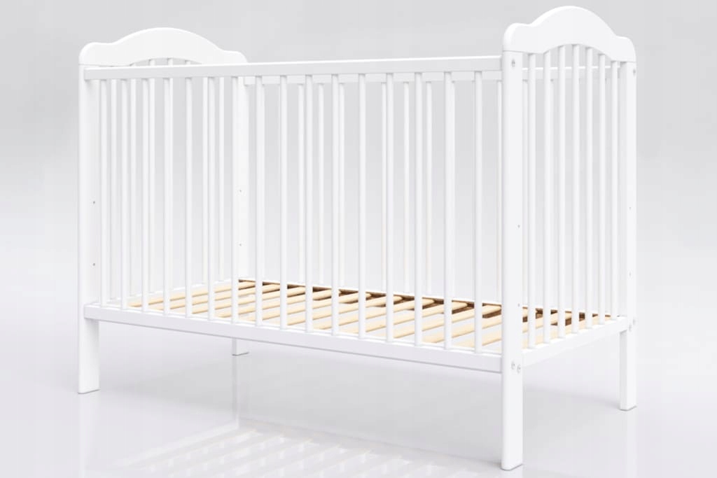 Postýlka kojenecké Alek bílá 120x60 kousátka norma Eu vysoká kvalita