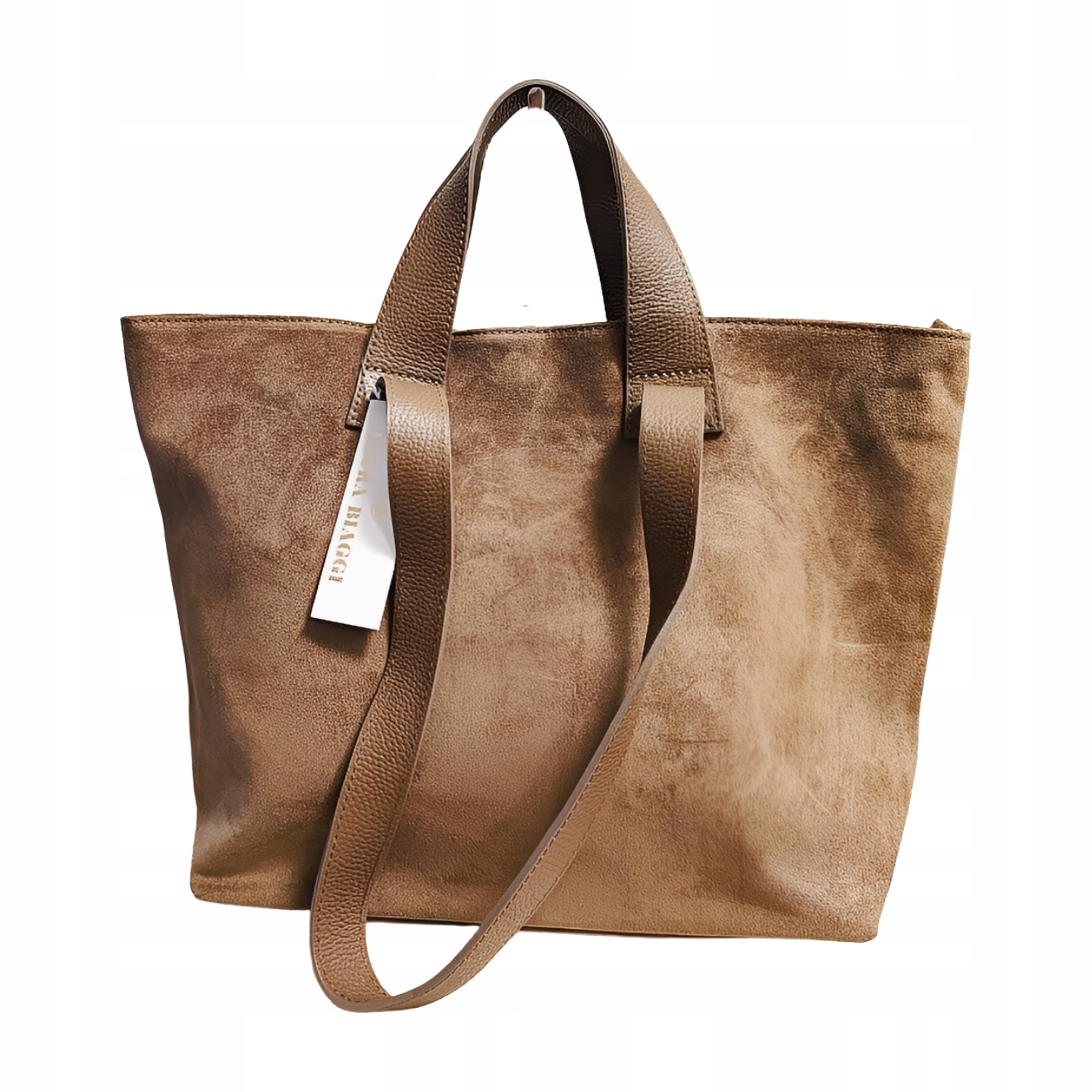 Laura Biaggi shopper taška semišová taupe