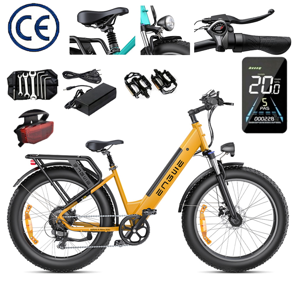 Engwe E26 St Czarny Rower Elektryczny Terenowy 250W 48V 16Ah 25km/h Zasięg