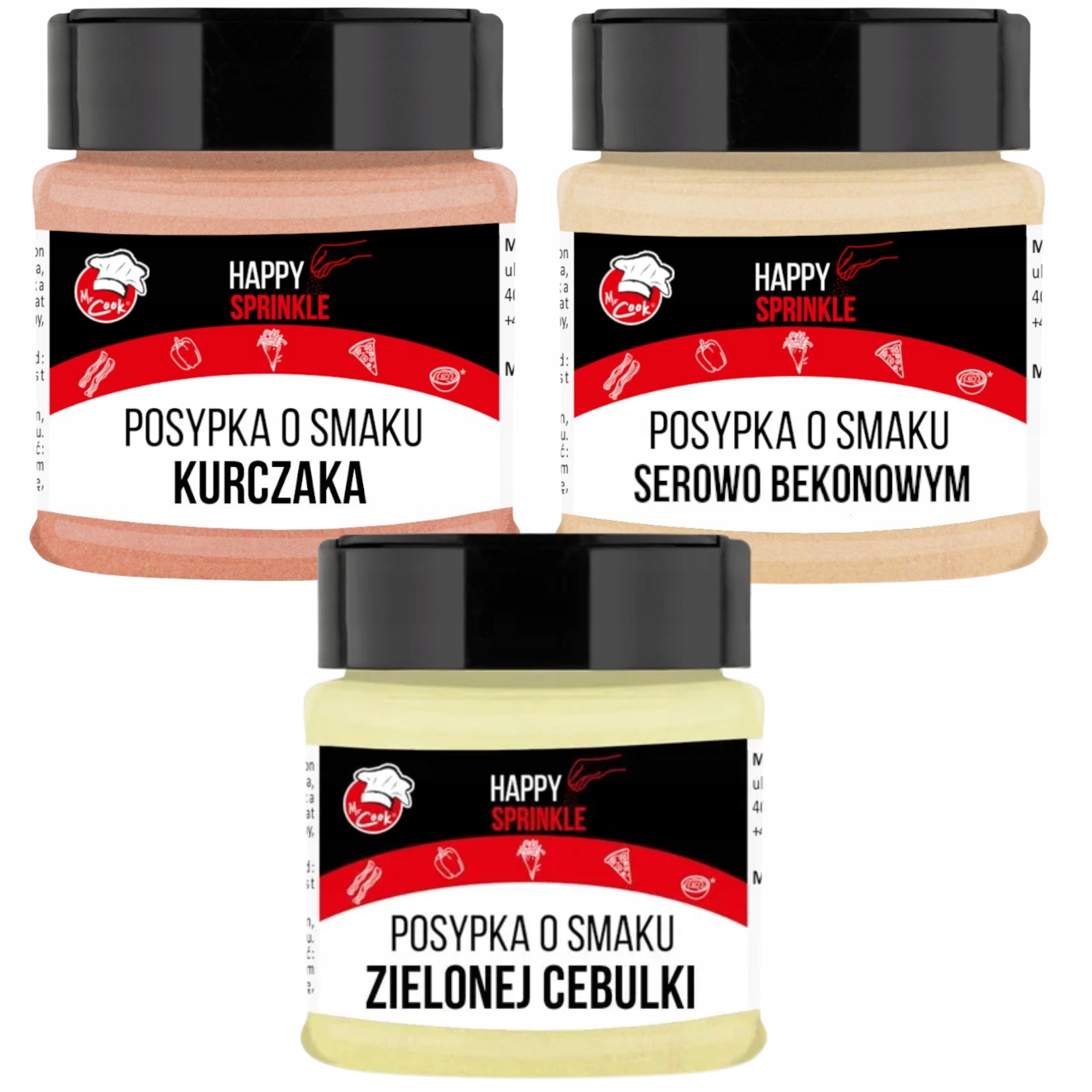 Sada koření Posypka 3x100 g na chipsy a bramborové hranolky