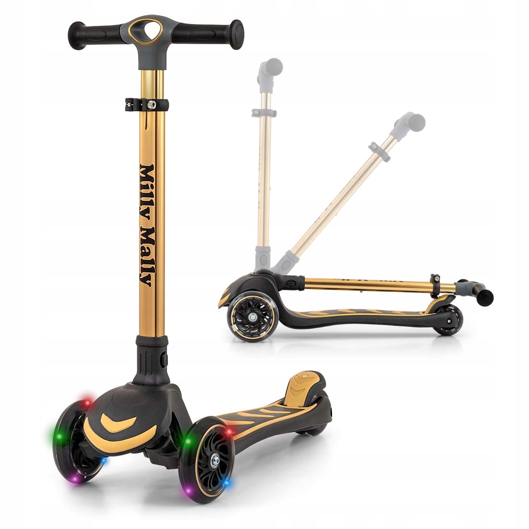 Hulajnoga trójkołowa dla dzieci składana Led Boogie Milly Mally balansowa