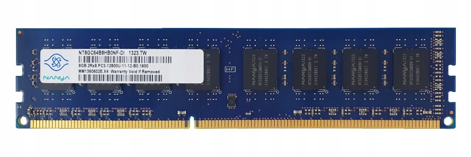 Pamięć 8GB DDR3 DIMM Komputer 1600MHz PC3 12800U